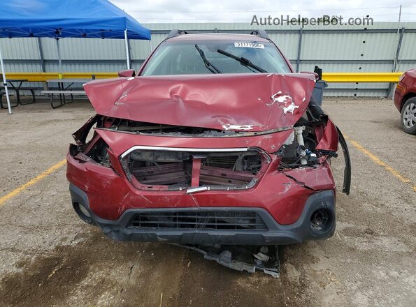 4S4BSAFC4J3242425 2018 SUBARU OUTBACK Red Widok z przodu
