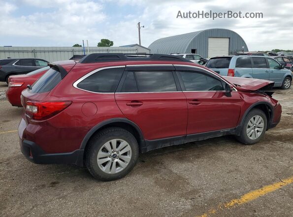 4S4BSAFC4J3242425 2018 SUBARU OUTBACK Red Tył prawy