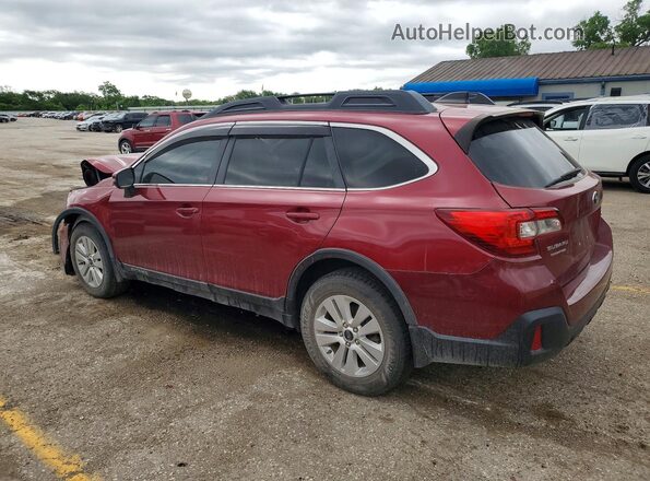 4S4BSAFC4J3242425 2018 SUBARU OUTBACK Red Tył lewy