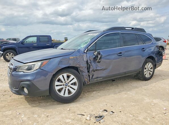 4S4BSAFC4J3386220 2018 SUBARU OUTBACK Синий Передняя левая четверть