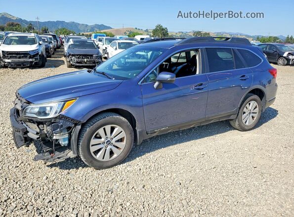 4S4BSAFC5H3263262 2017 SUBARU OUTBACK Синий Передняя левая четверть