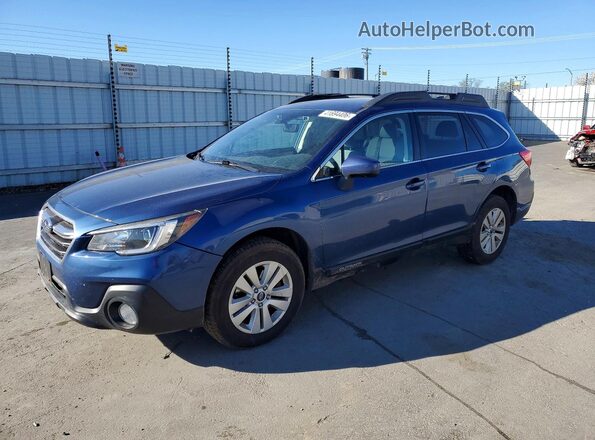 4S4BSAFC5K3277654 2019 SUBARU OUTBACK Синий Передняя левая четверть