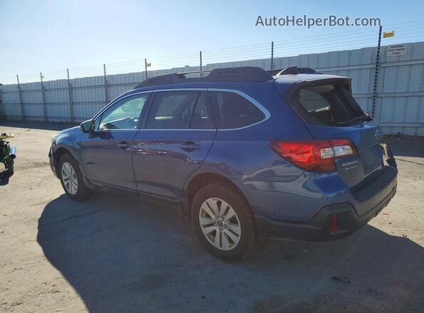 4S4BSAFC5K3277654 2019 SUBARU OUTBACK Синий Задняя левая четверть