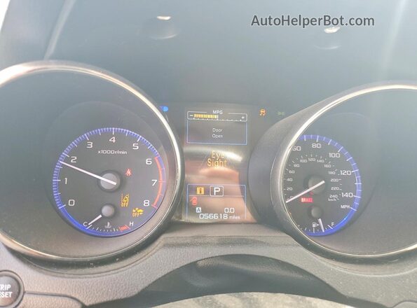4S4BSAFC6H3385614 2017 SUBARU OUTBACK Blue Instrument cluster view