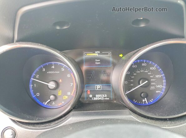 4S4BSAFC7J3327520 2018 SUBARU OUTBACK Черный Вид щитка приборов