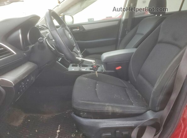 4S4BSAFC9J3208836 2018 SUBARU OUTBACK Red Widok wnętrza z przodu