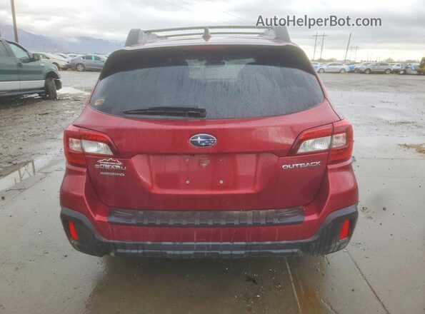 4S4BSAFC9J3208836 2018 SUBARU OUTBACK Red Widok z tyłu