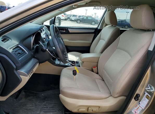 4S4BSAFC9K3203850 2019 SUBARU OUTBACK Gold Widok wnętrza z przodu
