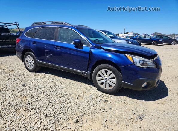 4S4BSAFCXH3345603 2017 SUBARU OUTBACK Синий Передняя правая четверть