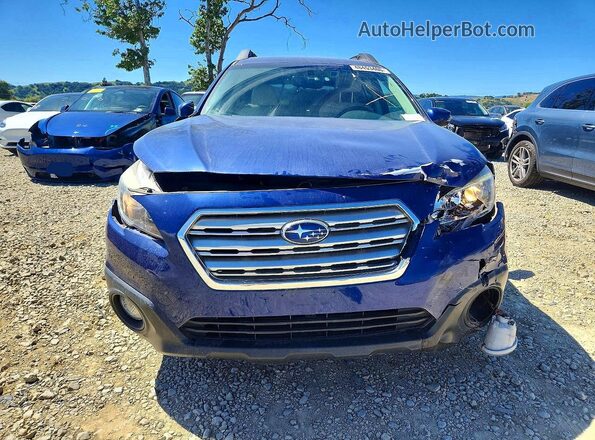 4S4BSAFCXH3345603 2017 SUBARU OUTBACK Синий Вид спереди