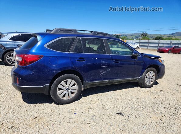 4S4BSAFCXH3345603 2017 SUBARU OUTBACK Синий Задняя правая четверть