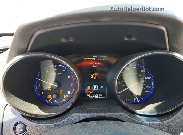 4S4BSAFCXK3273275 2019 SUBARU OUTBACK Угольный Вид щитка приборов