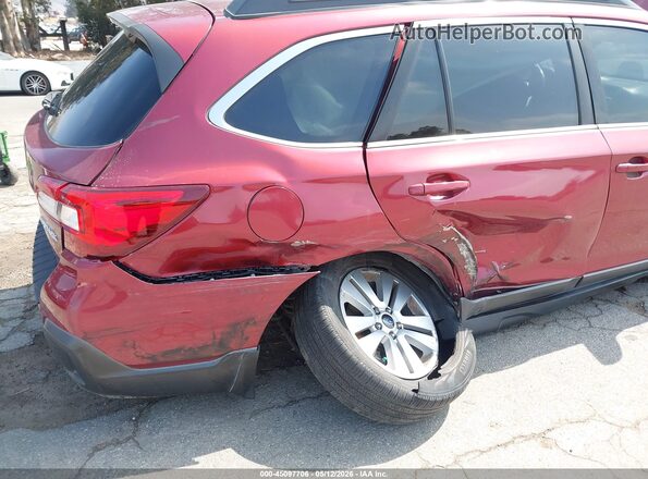 4S4BSAHC1K3210157 2019 SUBARU OUTBACK Бордовый Вид спереди