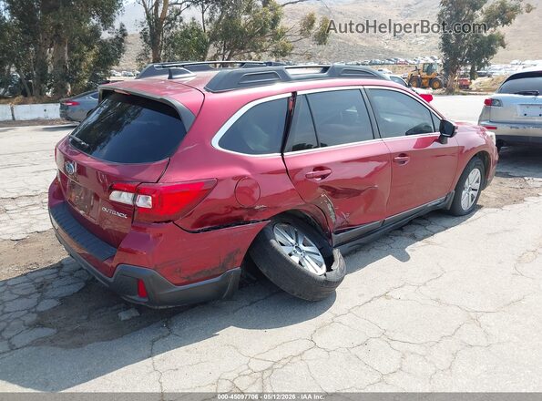 4S4BSAHC1K3210157 2019 SUBARU OUTBACK Бордовый Задняя правая четверть