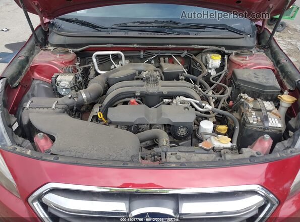 4S4BSAHC1K3210157 2019 SUBARU OUTBACK Бордовый Вид сзади