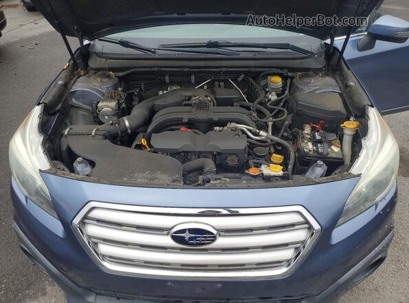4S4BSAHC3G3290746 2016 SUBARU OUTBACK Синий Вид задней части салона