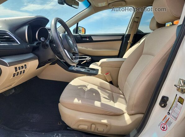 4S4BSAHC3K3214324 2019 SUBARU OUTBACK Белый Вид салона спереди