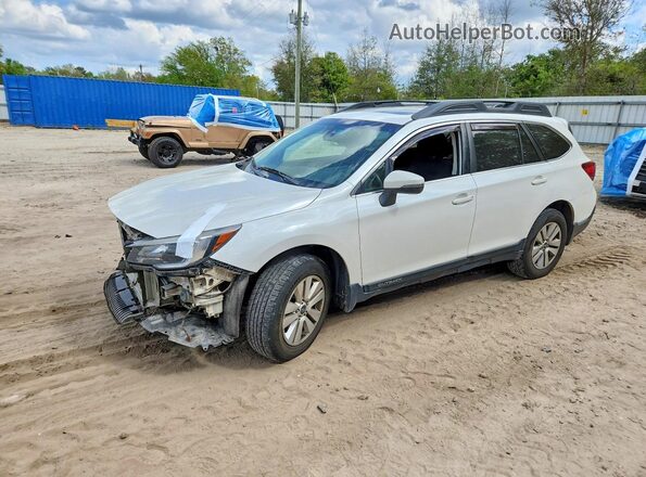 4S4BSAHC3K3227820 2019 SUBARU OUTBACK White Vista tres cuartos delantera izquierda