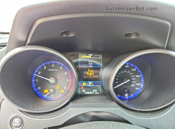 4S4BSAHC3K3227820 2019 SUBARU OUTBACK White Vista del cuadro de instrumentos