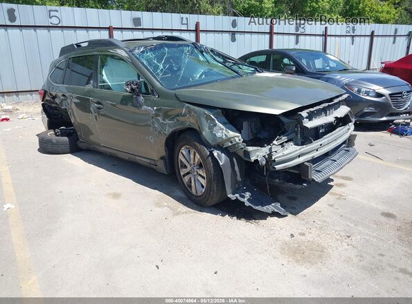 4S4BSAHC3K3279366 2019 SUBARU OUTBACK Зеленый Передняя правая четверть