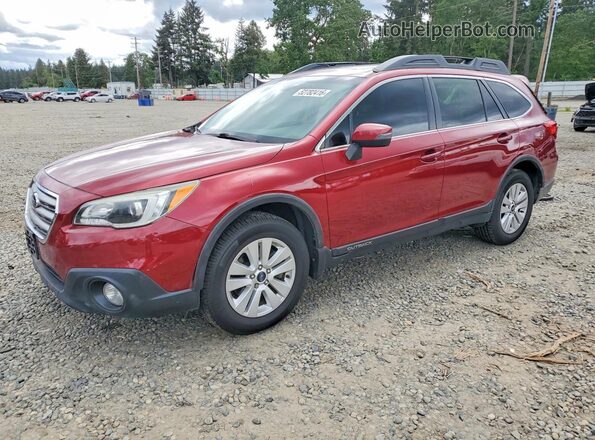 4S4BSAHC5G3240656 2016 SUBARU OUTBACK Maroon Przód lewy