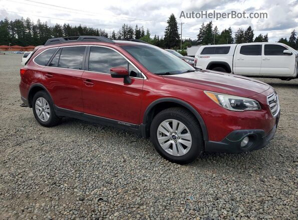 4S4BSAHC5G3240656 2016 SUBARU OUTBACK Maroon Przód prawy