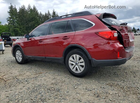 4S4BSAHC5G3240656 2016 SUBARU OUTBACK Maroon Tył lewy
