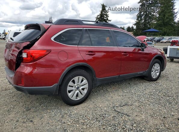 4S4BSAHC5G3240656 2016 SUBARU OUTBACK Maroon Tył prawy