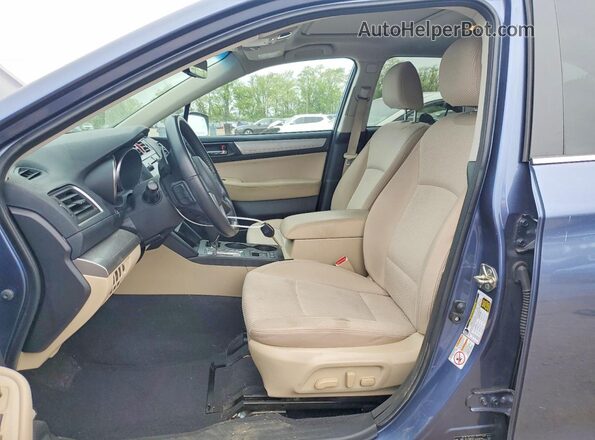 4S4BSAHC5H3214253 2017 SUBARU OUTBACK Синий Вид салона спереди