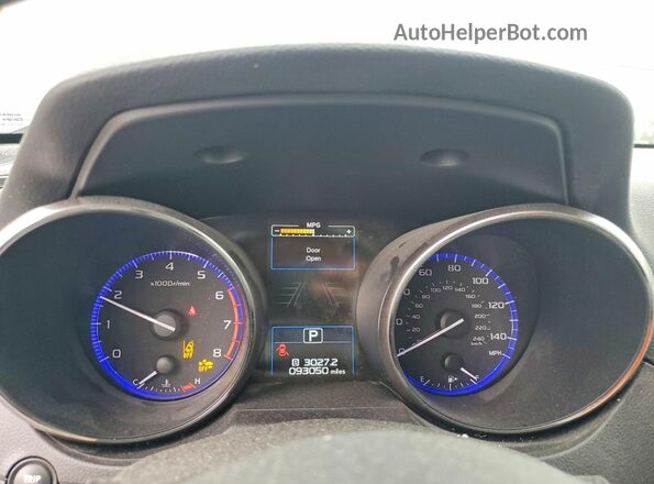 4S4BSAHC5H3214253 2017 SUBARU OUTBACK Синий Вид щитка приборов