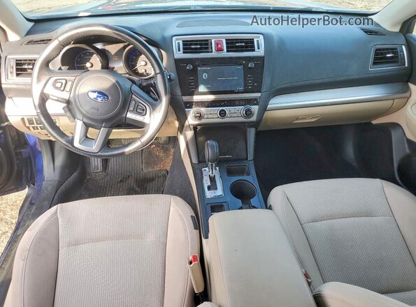 4S4BSAHC5H3215788 2017 SUBARU OUTBACK Синий Вид панели приборов