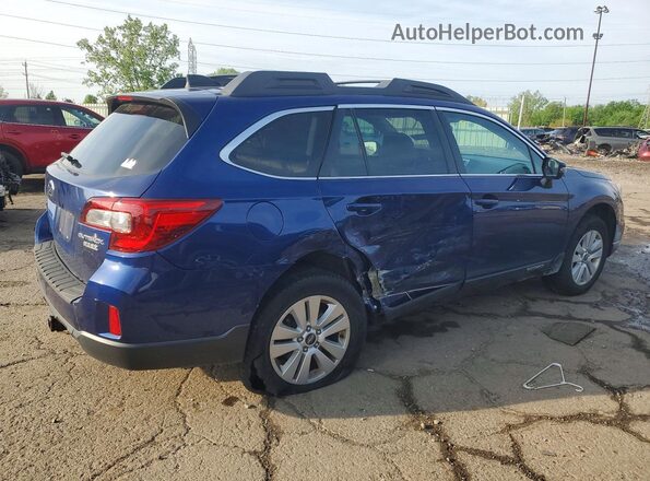 4S4BSAHC5H3215788 2017 SUBARU OUTBACK Синий Задняя правая четверть