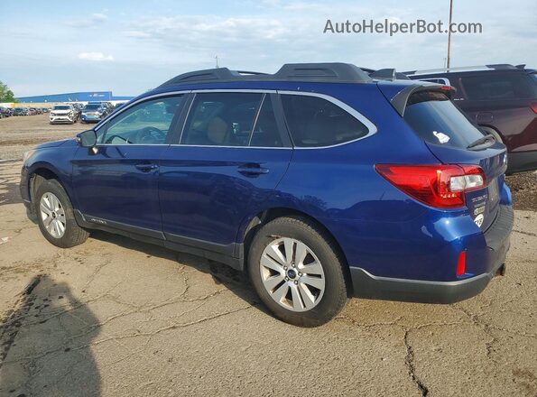4S4BSAHC5H3215788 2017 SUBARU OUTBACK Синий Задняя левая четверть