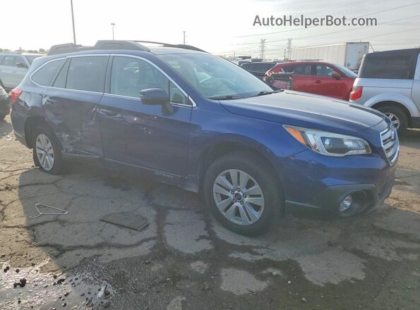 4S4BSAHC5H3215788 2017 SUBARU OUTBACK Синий Передняя правая четверть