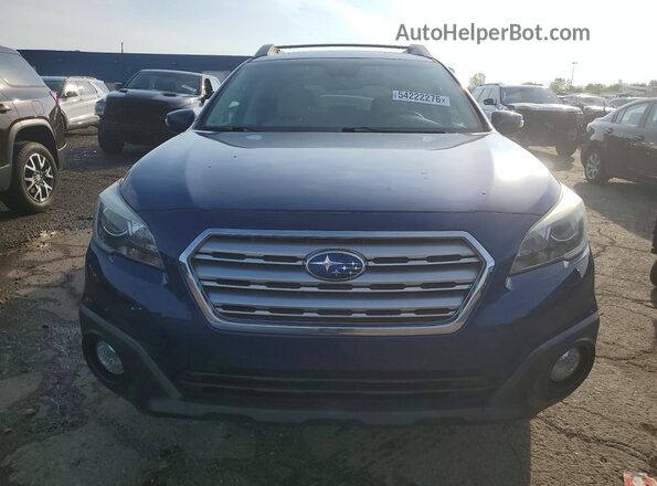 4S4BSAHC5H3215788 2017 SUBARU OUTBACK Синий Вид спереди