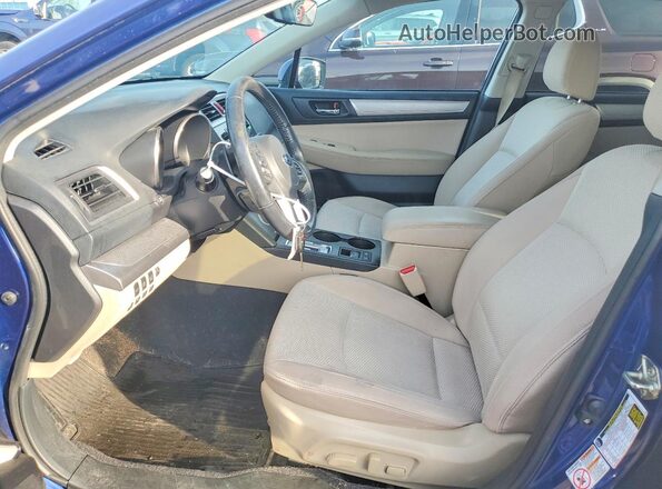 4S4BSAHC5H3215788 2017 SUBARU OUTBACK Синий Вид салона спереди