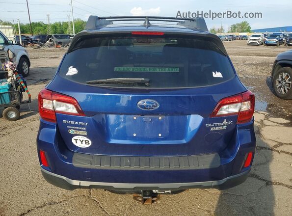 4S4BSAHC5H3215788 2017 SUBARU OUTBACK Синий Вид сзади