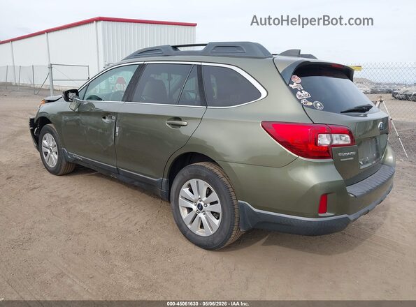 4S4BSAHC6H3305841 2017 SUBARU OUTBACK Зеленый Задняя левая четверть