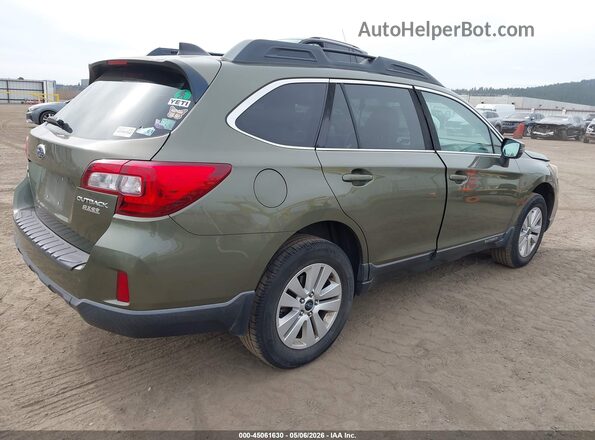 4S4BSAHC6H3305841 2017 SUBARU OUTBACK Зеленый Задняя правая четверть