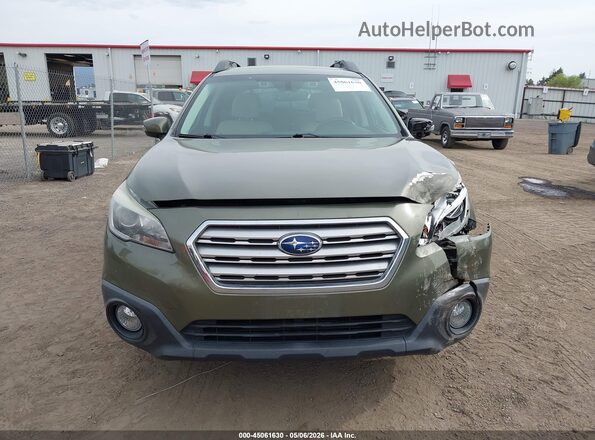 4S4BSAHC6H3305841 2017 SUBARU OUTBACK Зеленый Вид щитка приборов