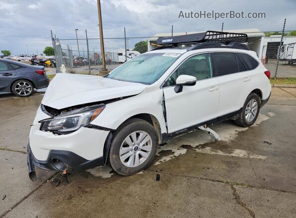 4S4BSAHC6K3294377 2019 SUBARU OUTBACK White Vista tres cuartos delantera izquierda