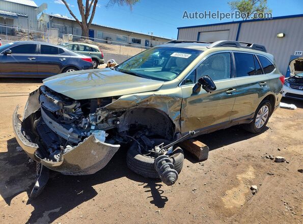 4S4BSAHC7H3279508 2017 SUBARU OUTBACK Green წინა მარცხენა ხედი სამი მეოთხედიდან