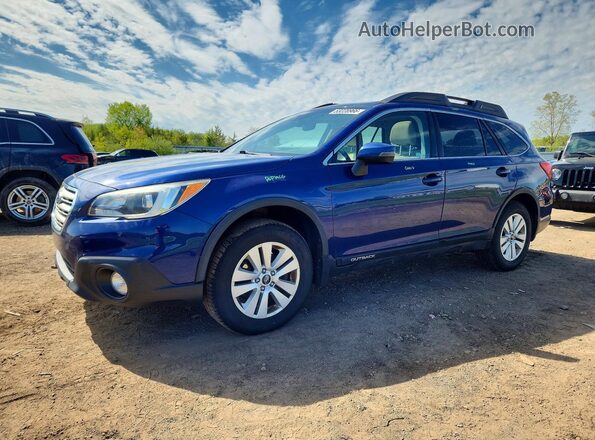 4S4BSAHC8H3309213 2017 SUBARU OUTBACK Синий Передняя левая четверть