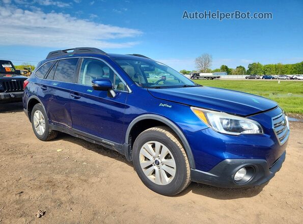 4S4BSAHC8H3309213 2017 SUBARU OUTBACK Синий Передняя правая четверть