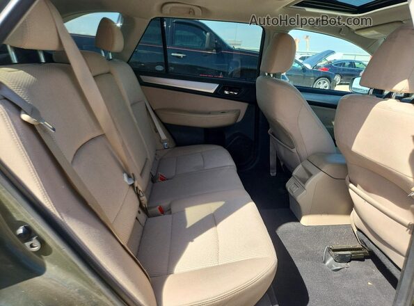 4S4BSAHC9K3215221 2019 SUBARU OUTBACK Зеленый Вид задней части салона