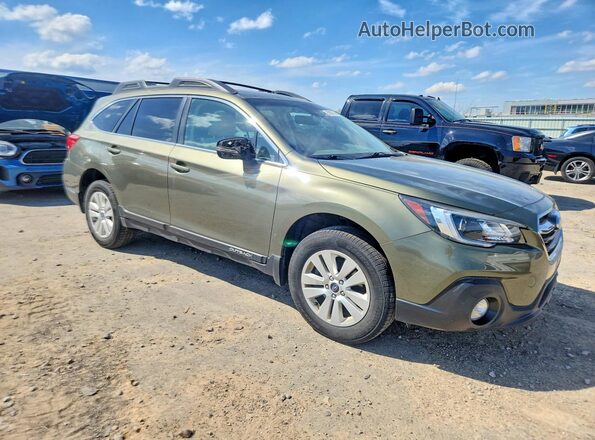 4S4BSAHC9K3215221 2019 SUBARU OUTBACK Зеленый Передняя правая четверть