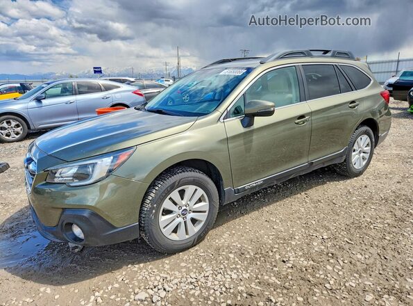 4S4BSAHCXJ3315889 2018 SUBARU OUTBACK Зеленый Передняя левая четверть