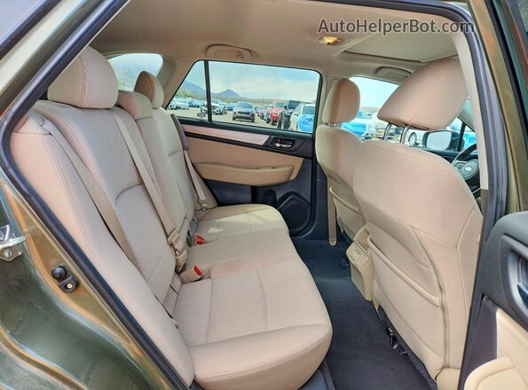 4S4BSAHCXJ3315889 2018 SUBARU OUTBACK Зеленый Вид задних сидений