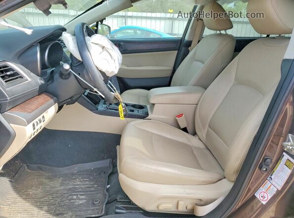 4S4BSAJC4K3290743 2019 SUBARU OUTBACK Коричневый Вид салона спереди