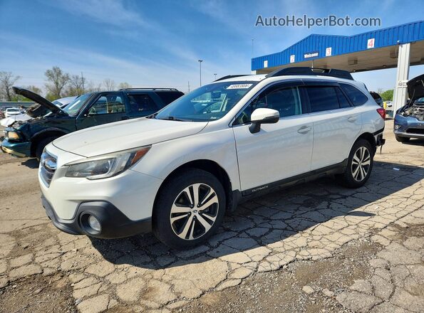 4S4BSAJC6K3384381 2019 SUBARU OUTBACK Белый Передняя левая четверть